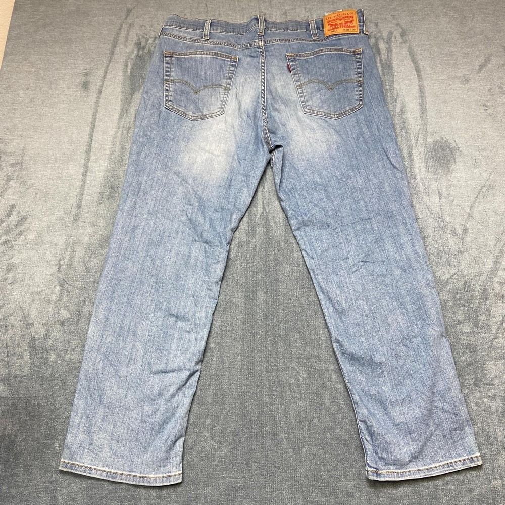 Levi's 541 Jeans Men 38x30 Blue Medium Wash All Day Comfort Athletic Tapered Leg